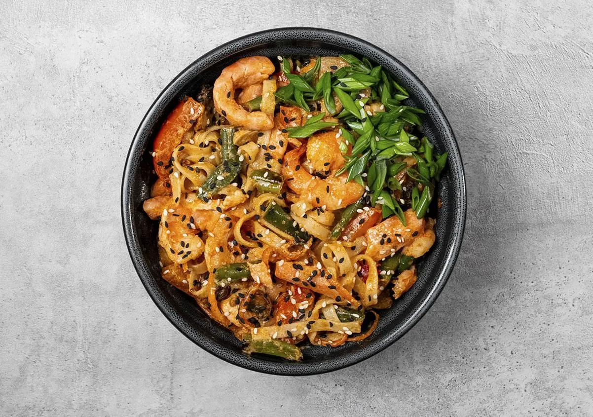 Wok Том ям с морепродуктами